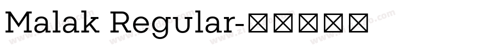 Malak Regular字体转换